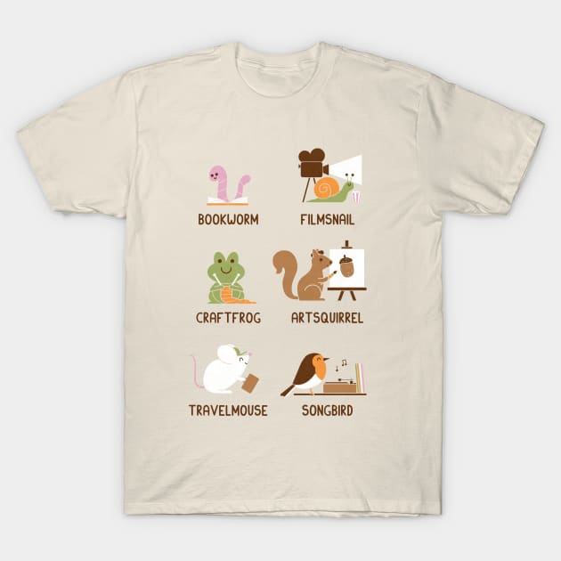 Bookworm And Friends T-Shirt by HandsOffMyDinosaur